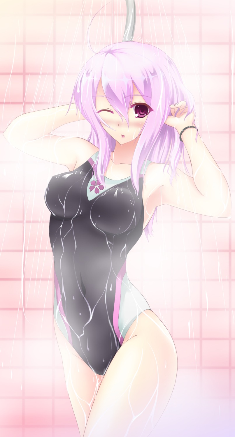 bathing erect_nipples hisen_kaede school_swimsuit swimsuits wet