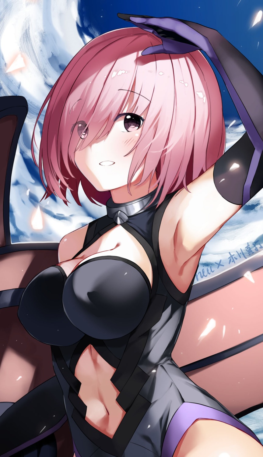 cleavage fate/grand_order leotard mash_kyrielight niii_(memstapak)