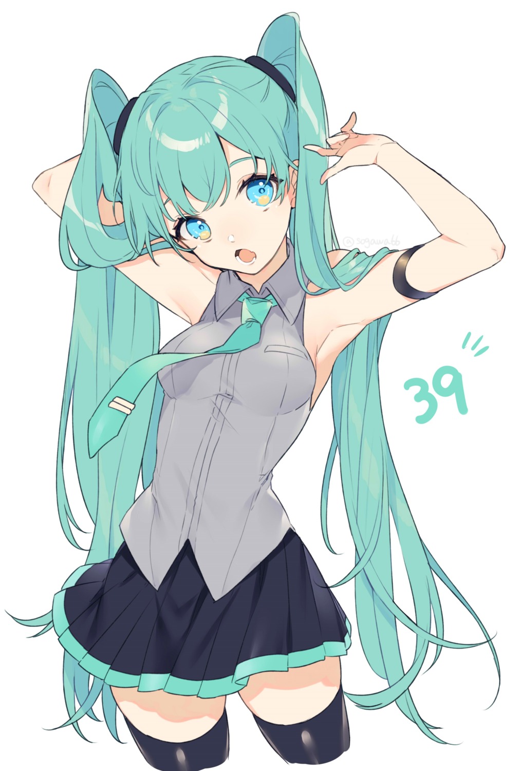 hatsune_miku sogawa thighhighs vocaloid