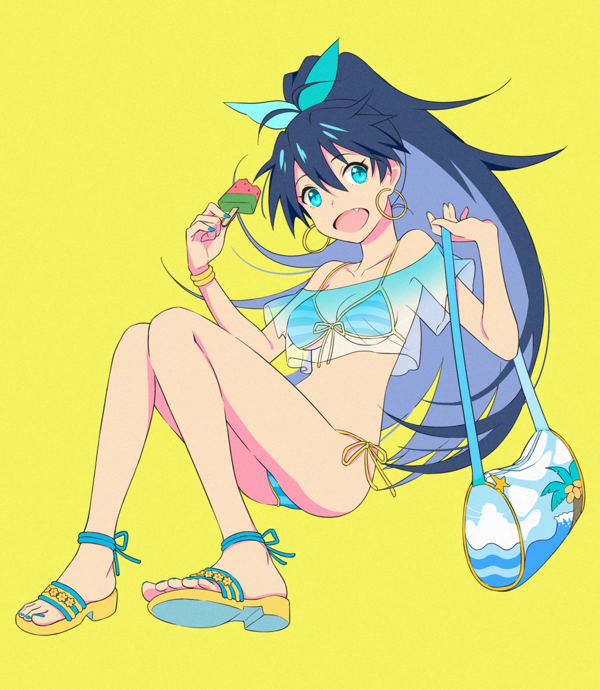 bikini ganaha_hibiki gata heels see_through swimsuits the_idolm@ster