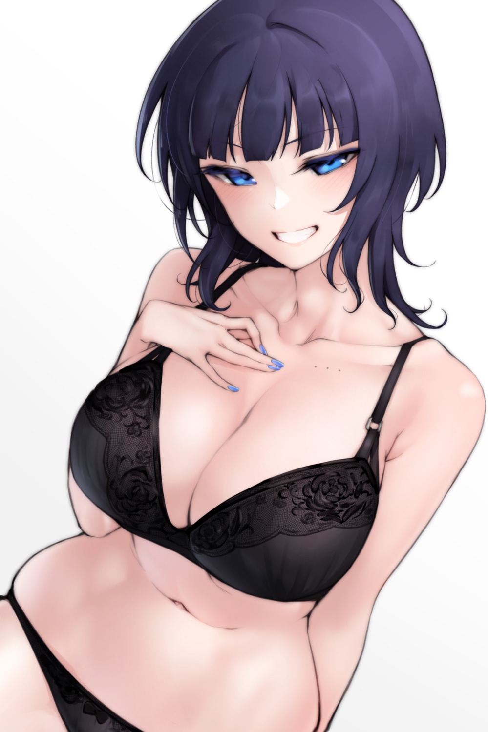 asaka_karin bra breast_hold love_live!_nijigasaki_high_school_idol_club nasuno_(nasuno42) pantsu