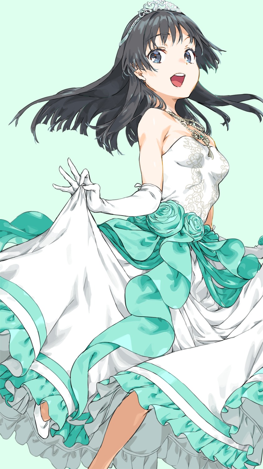 dress haimura_kiyotaka no_bra saten_ruiko skirt_lift toaru_kagaku_no_railgun toaru_majutsu_no_index wedding_dress