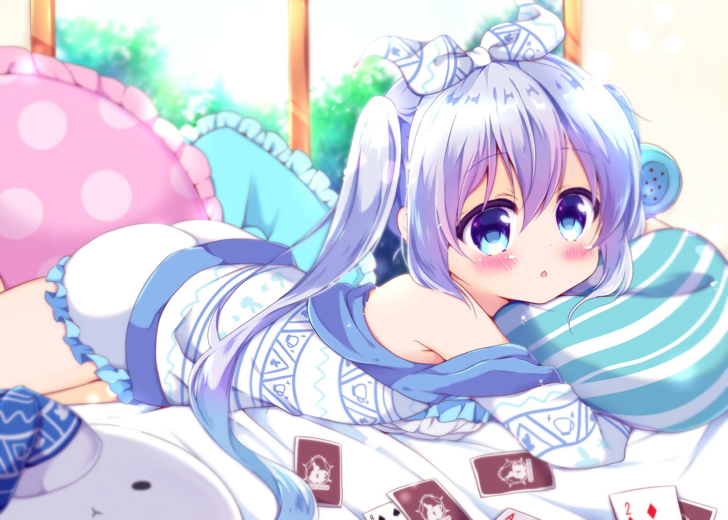 ass gochuumon_wa_usagi_desu_ka? kafuu_chino kiyo_(yamazoe1122) pajama