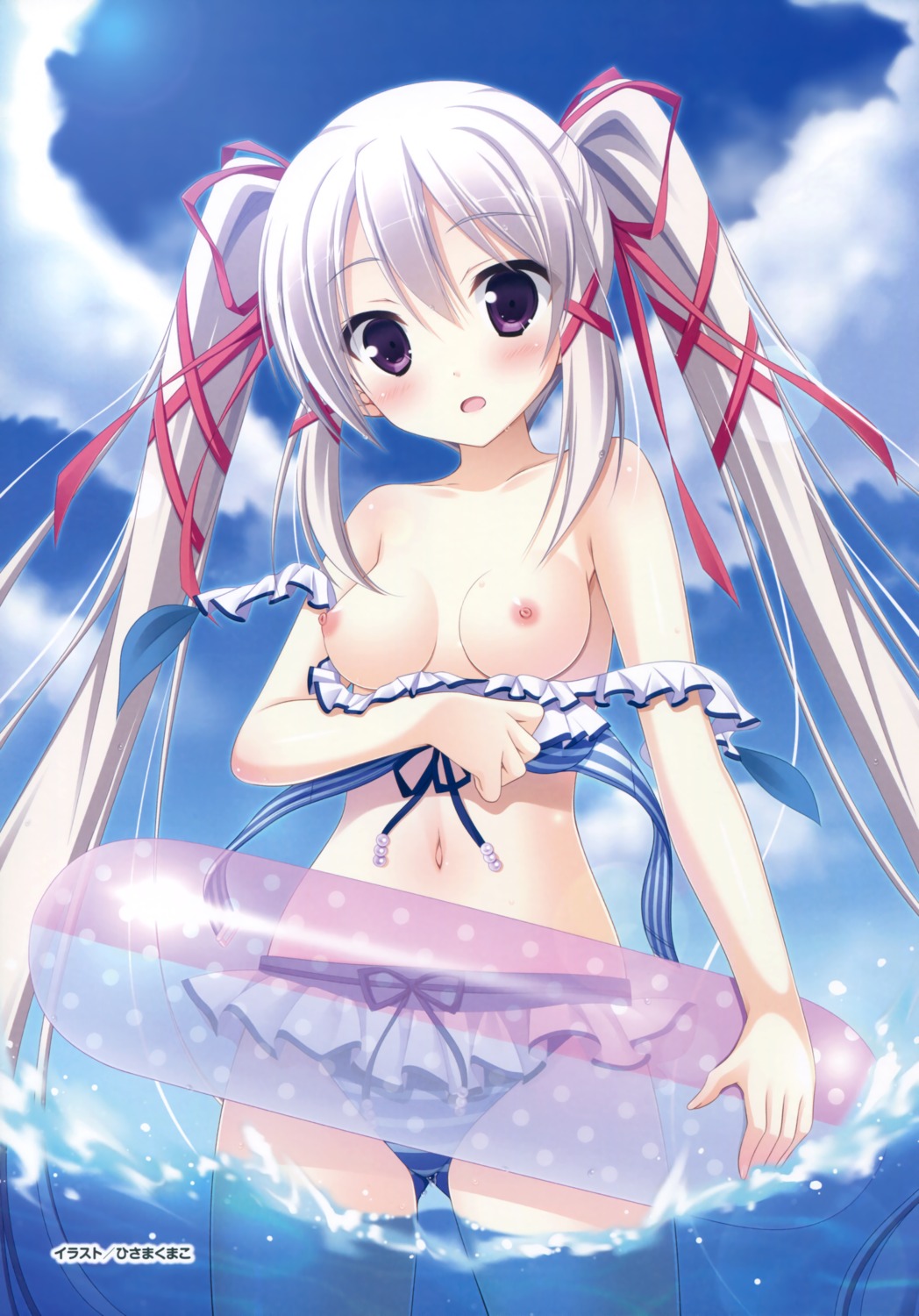 ama_no_sora_retrospect amahoshi bikini breasts glace hisama_kumako nipples swimsuits wet