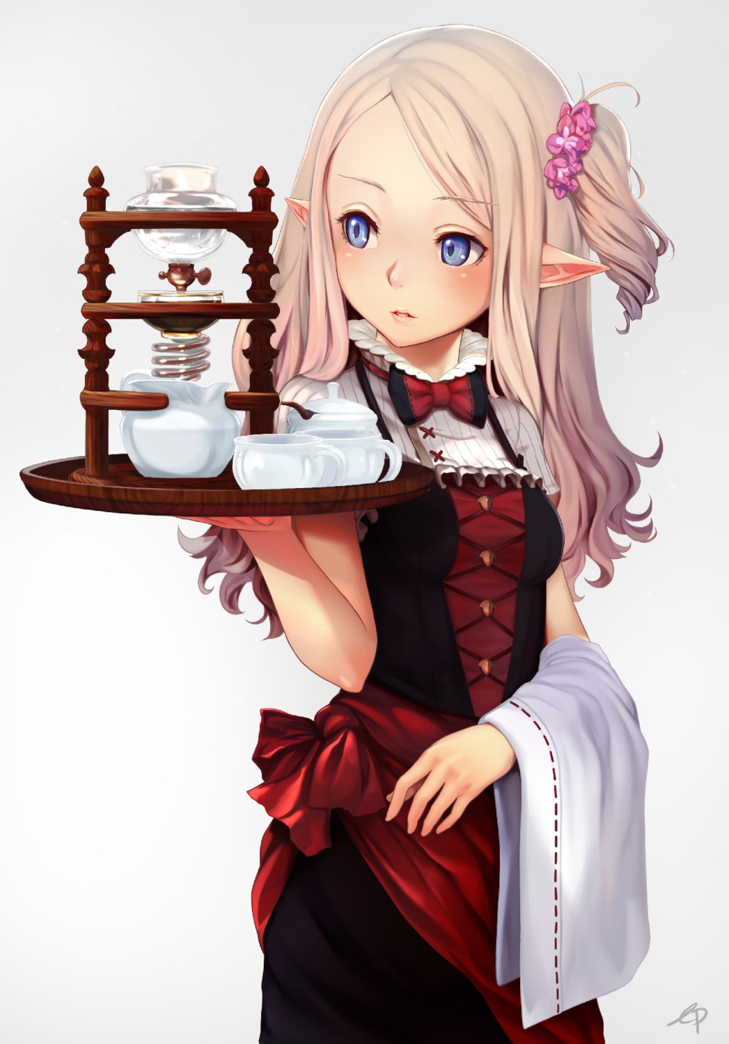 ep_(emio_parn) maid pointy_ears waitress