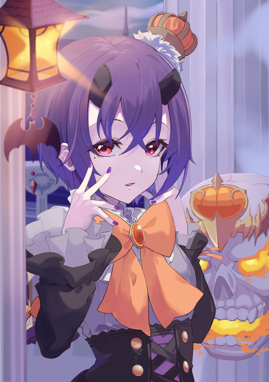 halloween horns kamiki_shinobu princess_connect princess_connect!_re:dive shimon_(31426784)