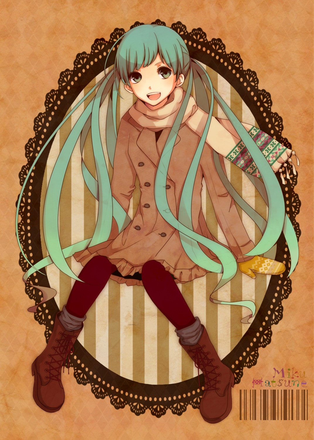 hatsune_miku pantyhose sae_(black_kbight) vocaloid