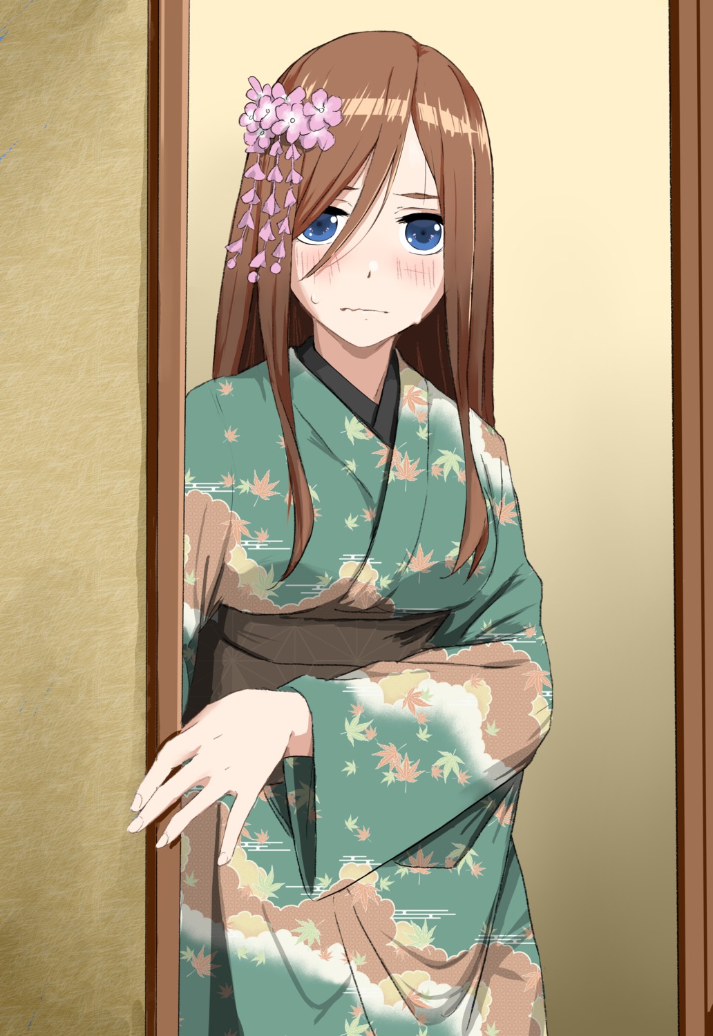 5-toubun_no_hanayome kimono nakano_miku tagme