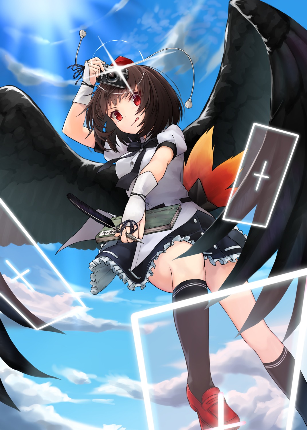 shameimaru_aya spitfire99 touhou wings