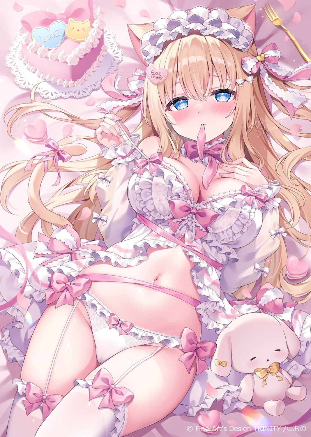 animal_ears cameltoe lingerie nekomimi pantsu siooooono stockings thighhighs undressing