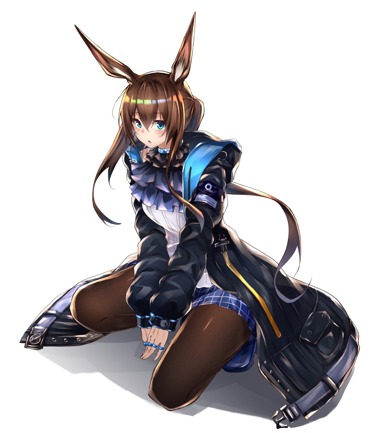 amiya_(arknights) animal_ears arknights bunny_ears flugel pantyhose