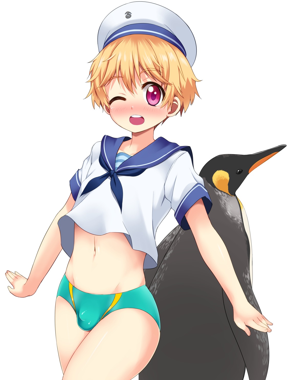 free! hazuki_nagisa high_speed! male shota swimsuits