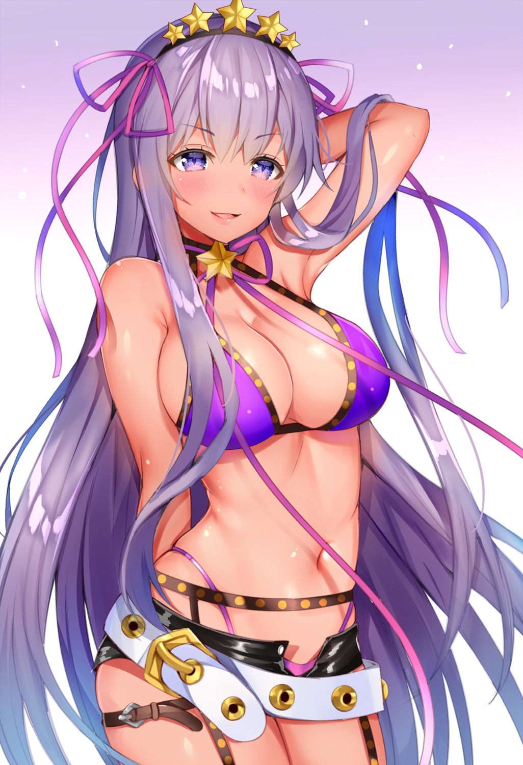 aozora_nan bb_(fate/extra_ccc) bikini cleavage fate/grand_order garter_belt swimsuits