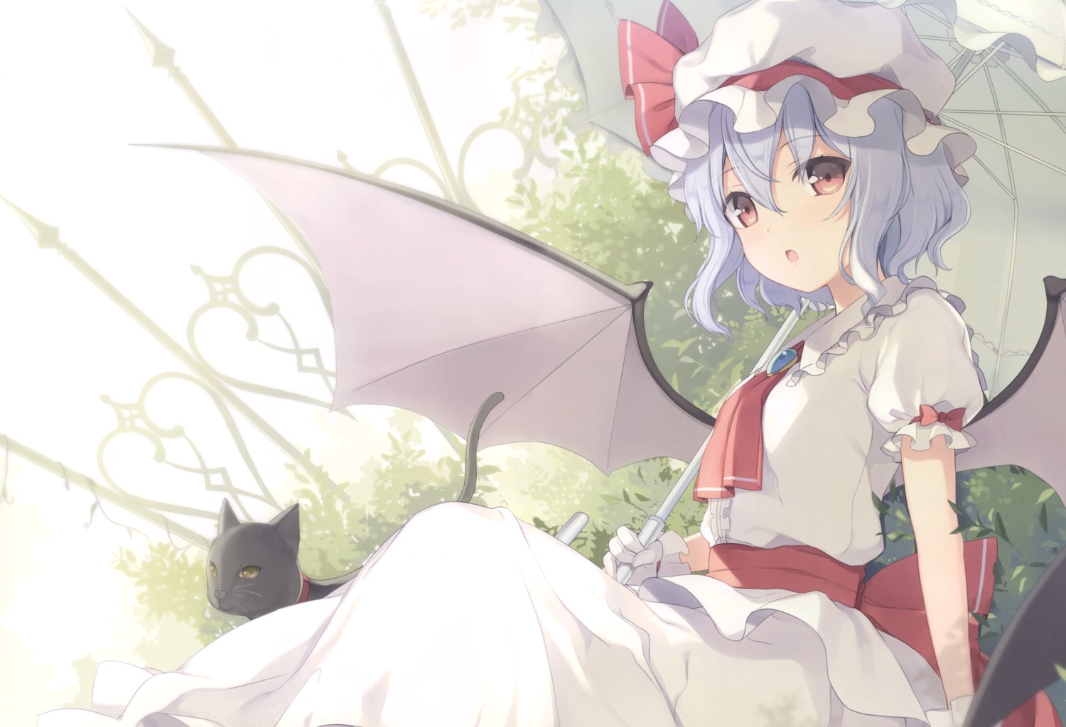 6u eternal_land remilia_scarlet touhou umbrella wings