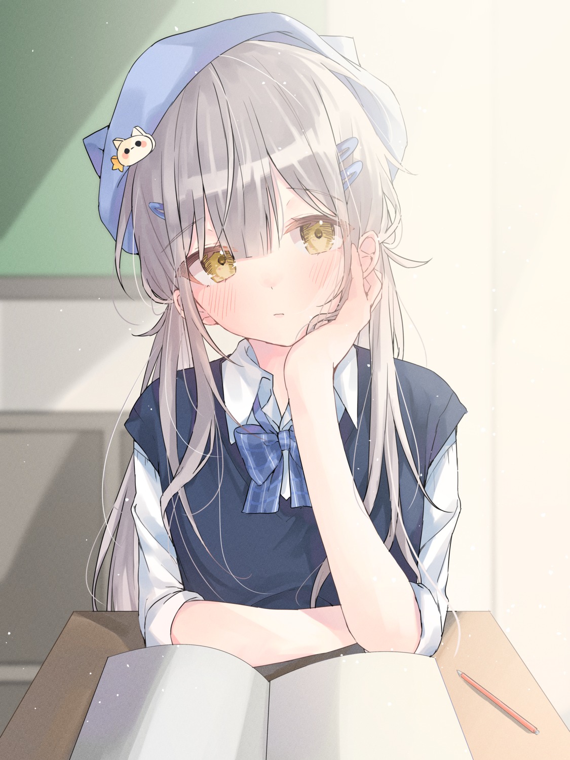 animal_ears nekomimi riri_(ri0177) seifuku sweater