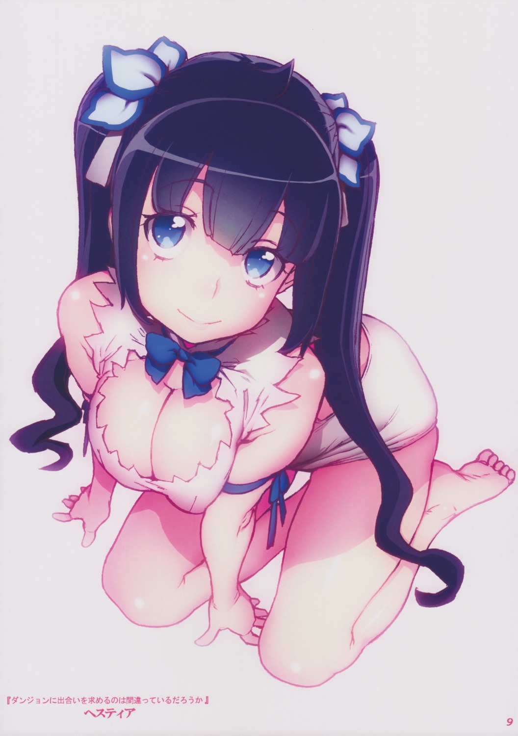 cleavage decoppachi dungeon_ni_deai_wo_motomeru_no_wa_machigatteiru_darou_ka hestia_(danmachi) hidiri_rei