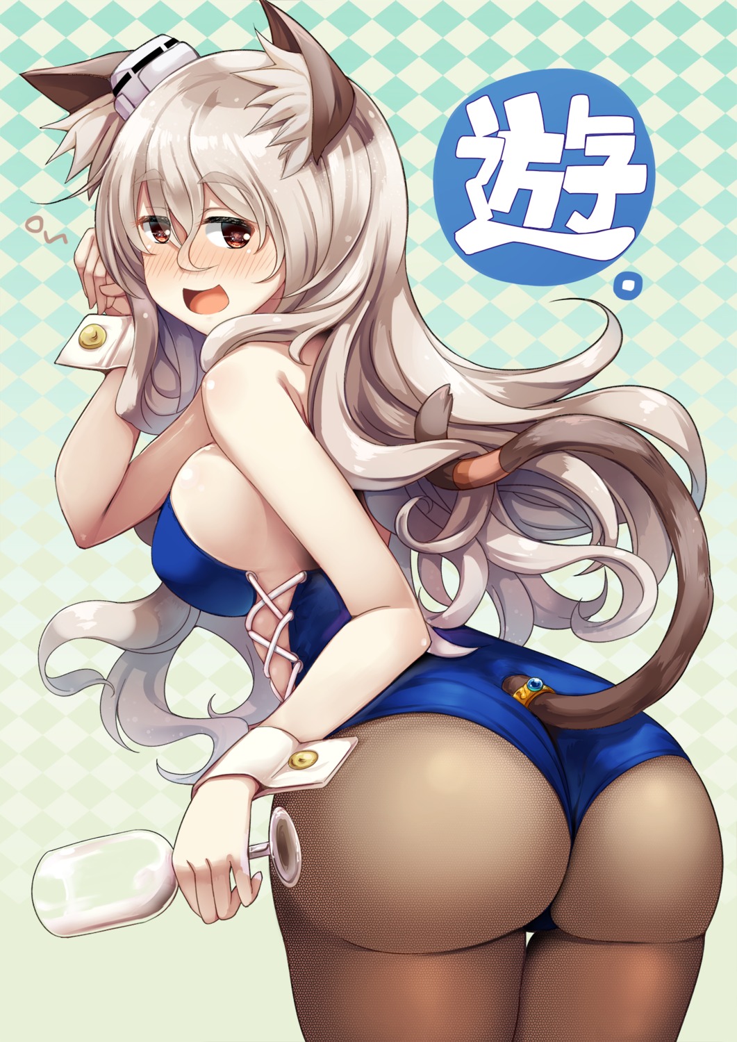 animal_ears ass kantai_collection pantyhose pola_(kancolle) tail