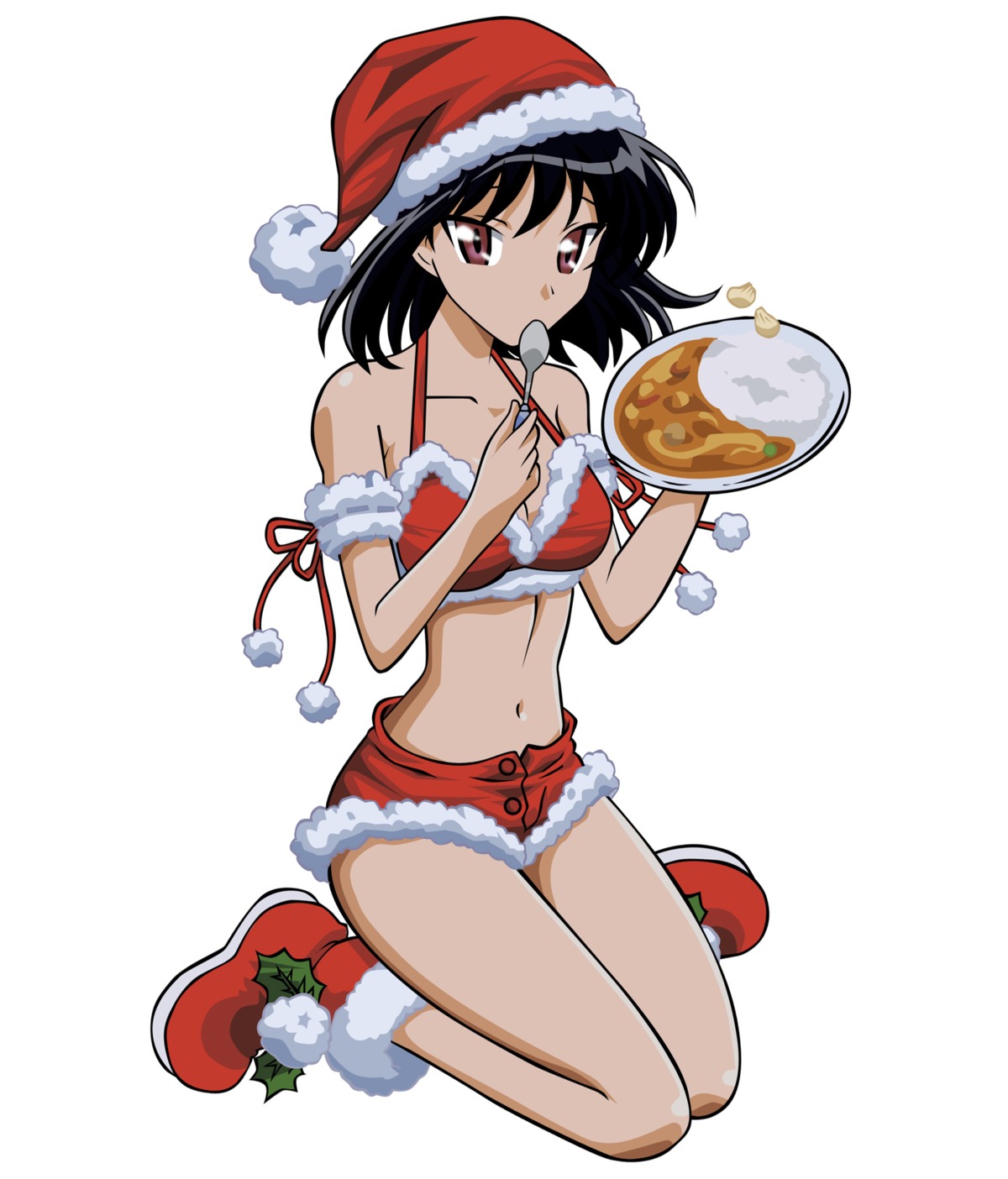 bikini_top christmas school_rumble swimsuits tsukamoto_yakumo vector_trace