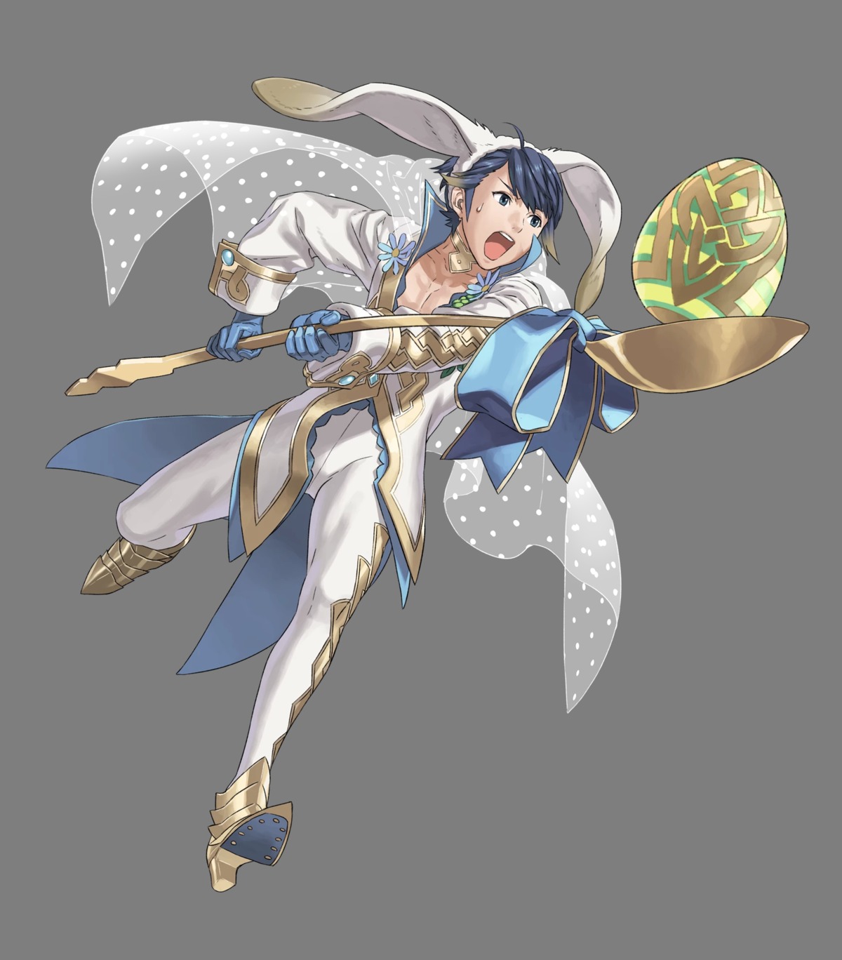 alfonse_(fire_emblem) animal_ears bunny_ears fire_emblem fire_emblem_heroes kozaki_yuusuke male nintendo transparent_png weapon