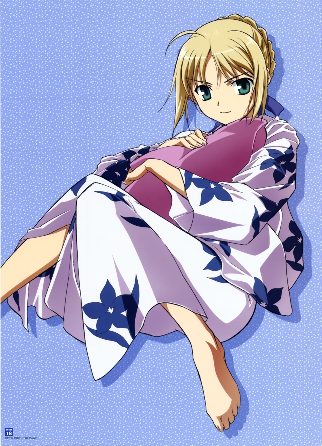 fate/stay_night saber yukata