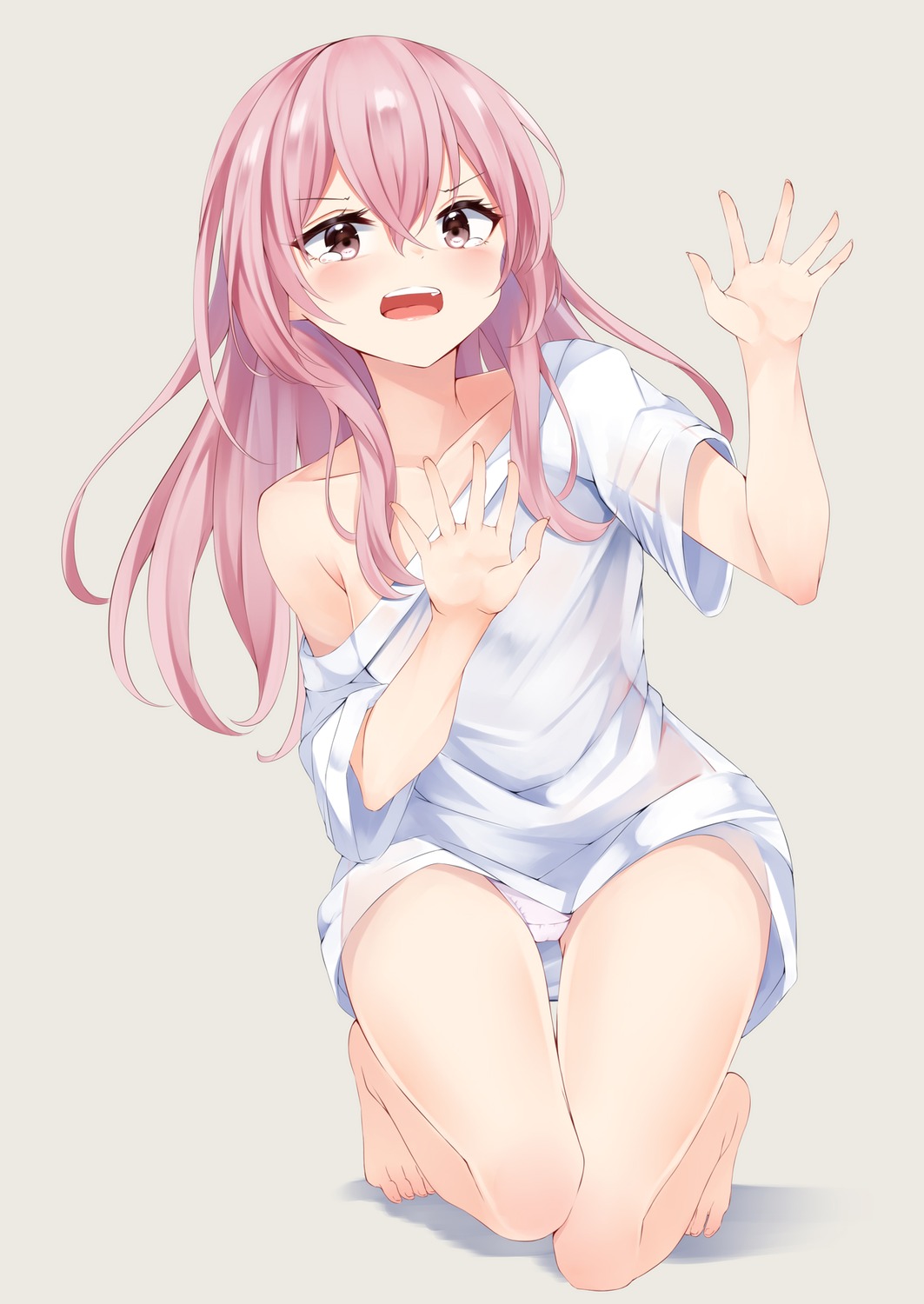 cameltoe inui_sajuna irohasu no_bra open_shirt pantsu see_through sono_bisque_doll_wa_koi_wo_suru