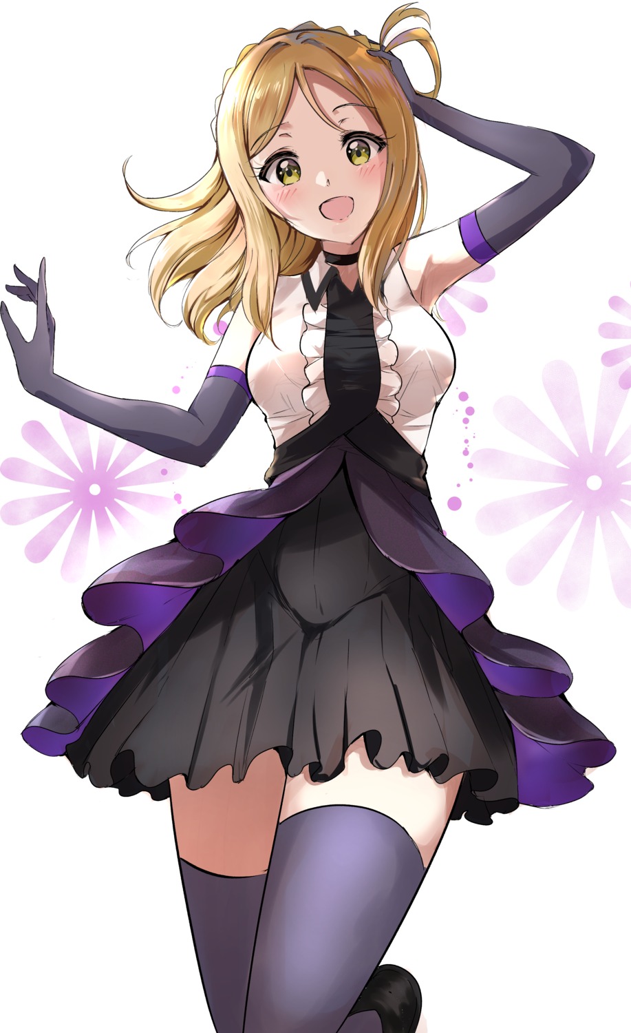 dress love_live!_sunshine!! ohara_mari tagme thighhighs