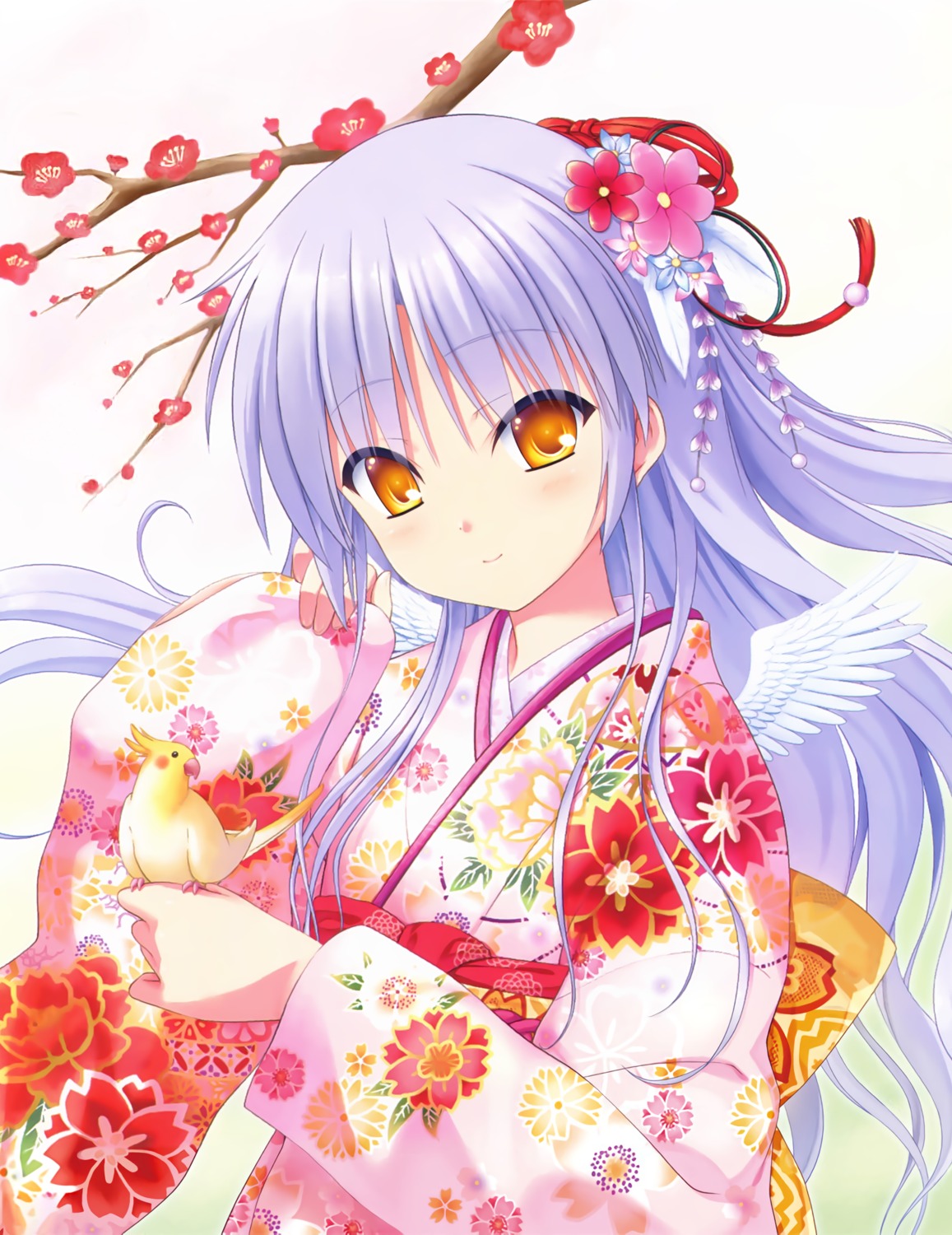 angel_beats! key kimono na-ga tachibana_kanade wings