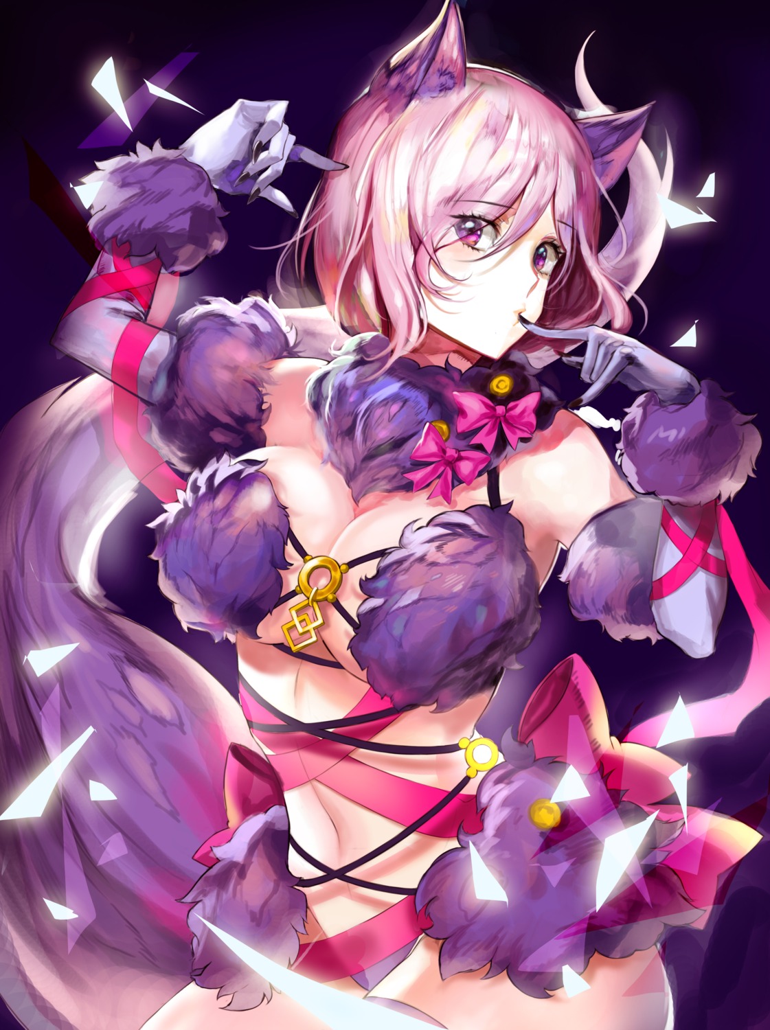 animal_ears cosplay fate/grand_order haribo_kanten mash_kyrielight tail