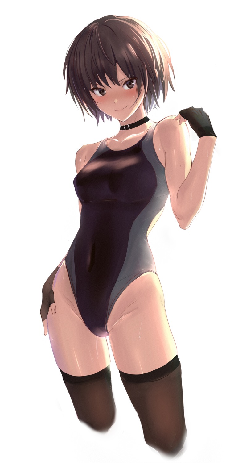 amagami nanasaki_ai school_swimsuit swimsuits thighhighs ulrich_(tagaragakuin)