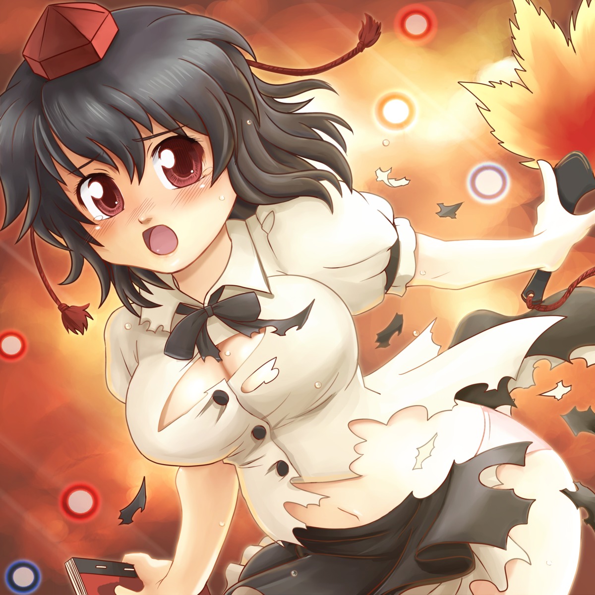 hamoto shameimaru_aya torn_clothes touhou