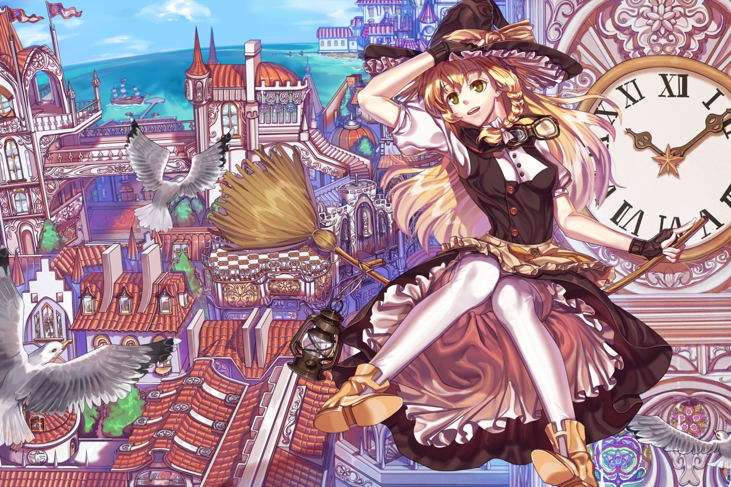 kirisame_marisa landscape touhou xiaoai