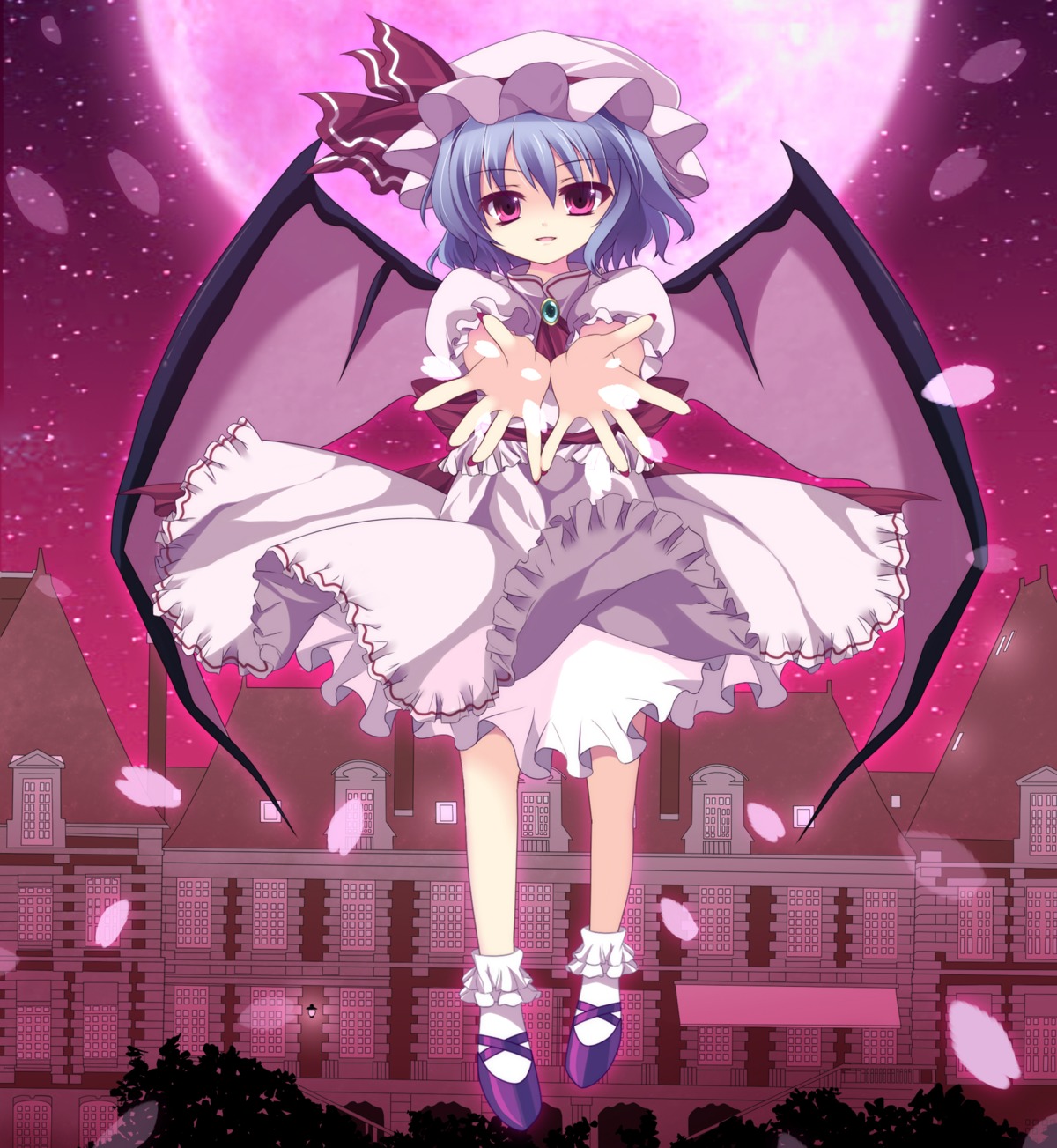 dress marotti remilia_scarlet touhou wings