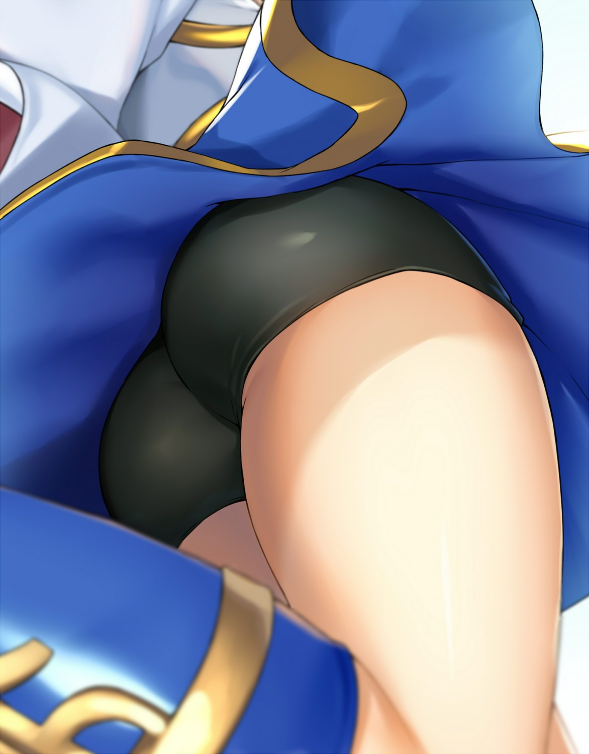 arle_nadja ass bike_shorts puyo_puyo skirt_lift tagme