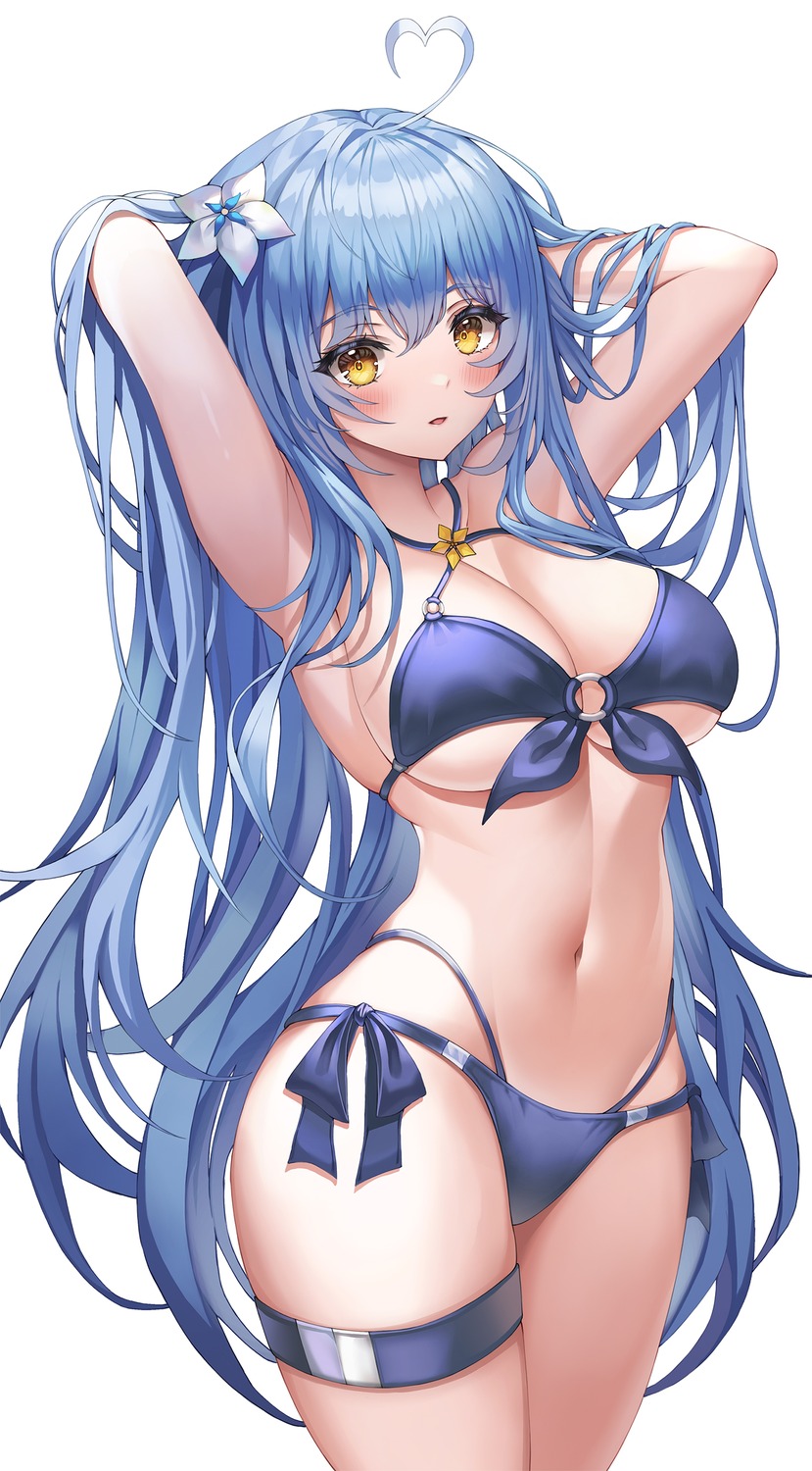 bikini garter hololive seemu_(wnslqjdignv_) swimsuits yukihana_lamy