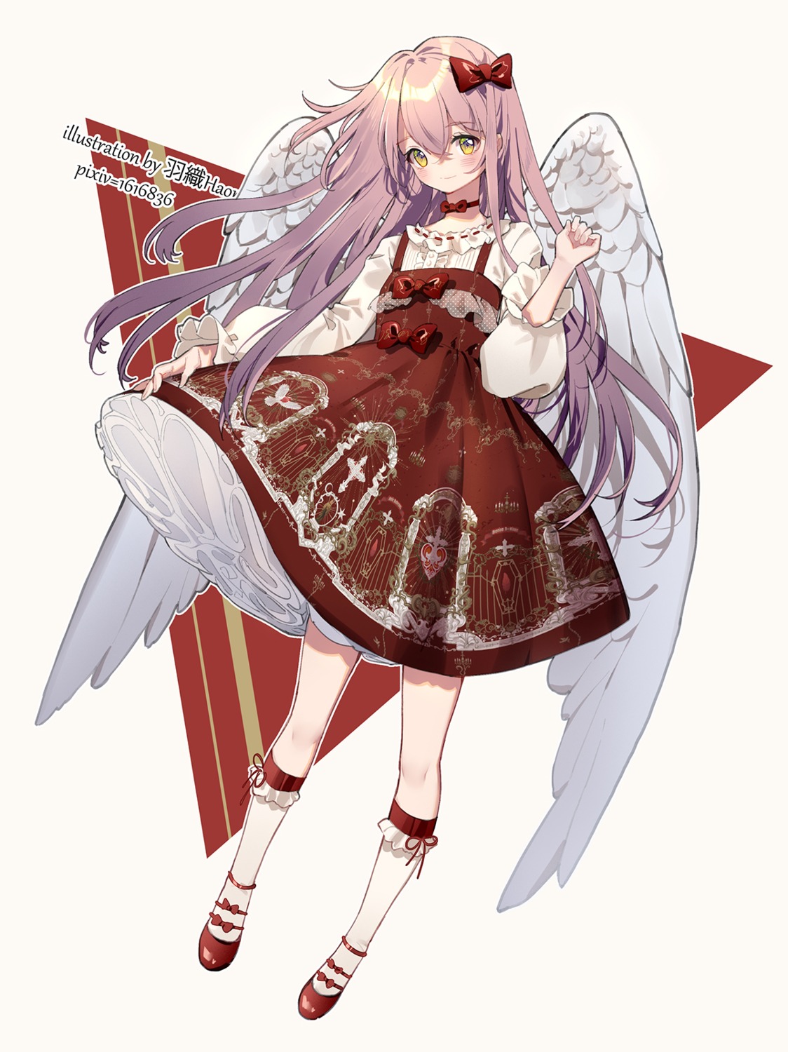 angel dress skirt_lift wings yuzhi