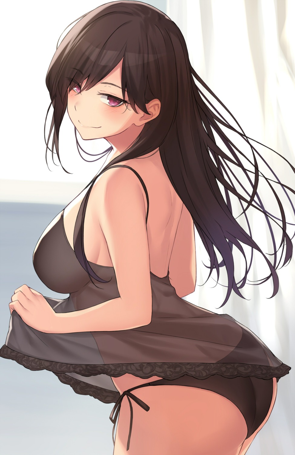 ass cccpo lingerie pantsu skirt_lift string_panties