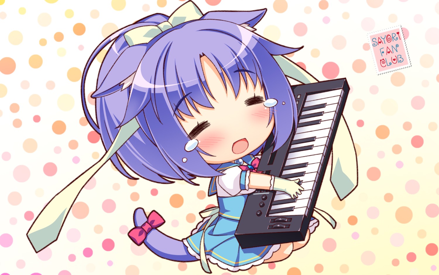 animal_ears chibi cinnamon_(nekopara) nekopara sayori seifuku tail wallpaper