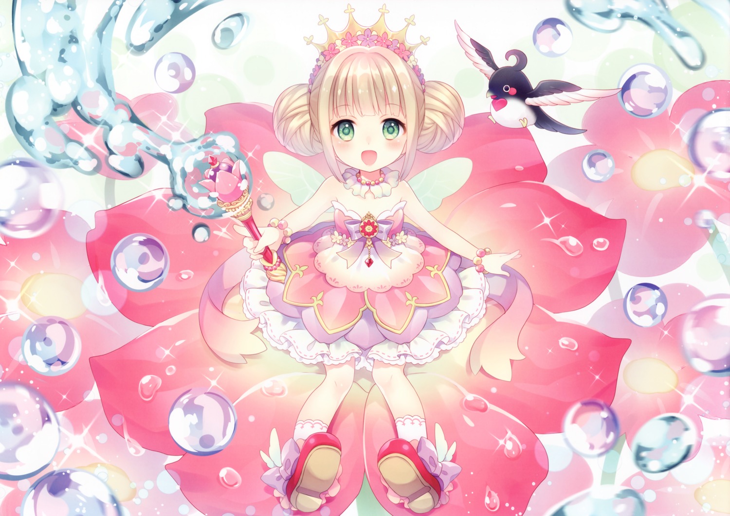 dress fairy_tale heels thumbelina wasabi_(sekai) weapon wings