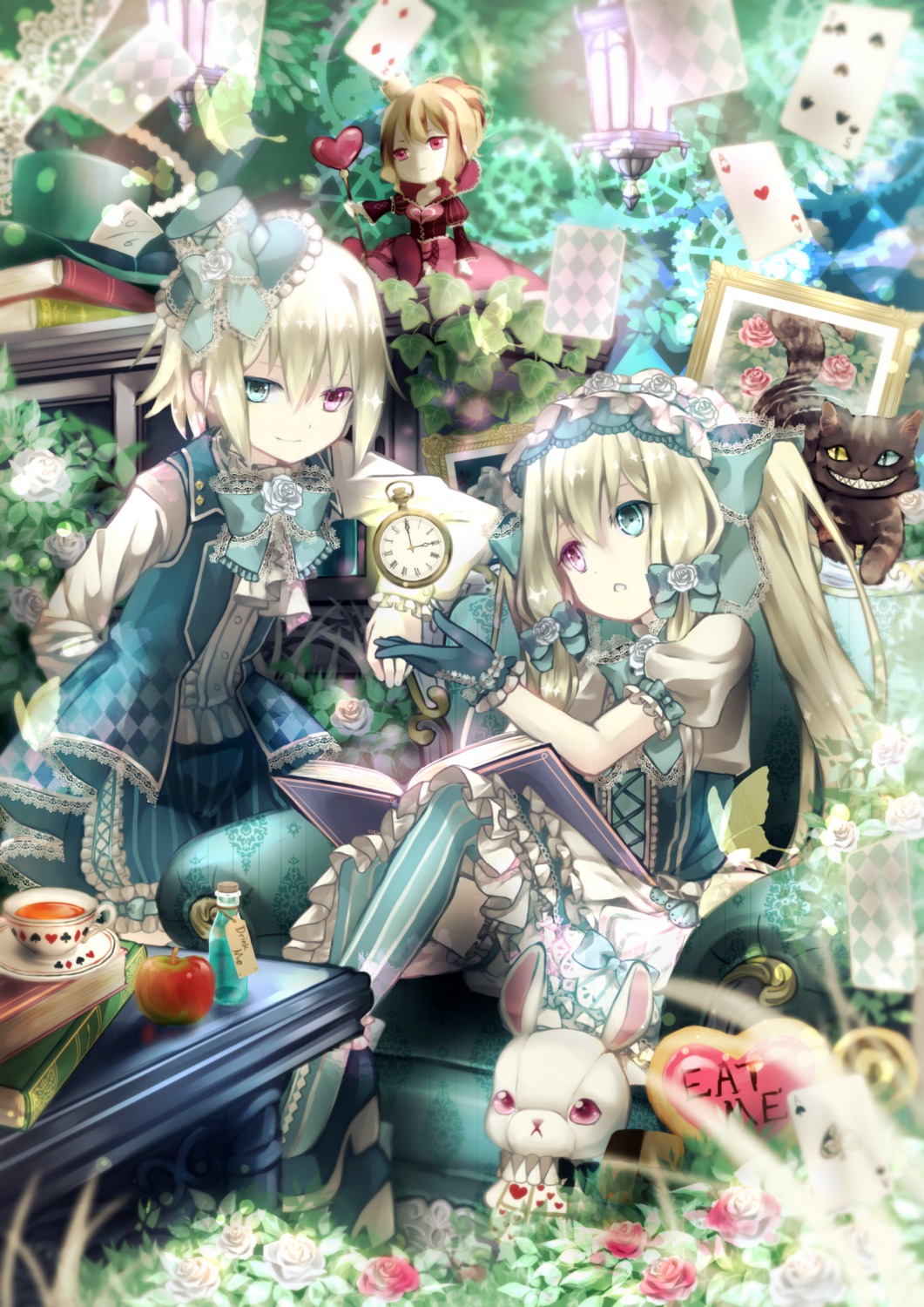 alicia_rose allen_rose bloomers dress heels heterochromia lolita_fashion neko thighhighs yumeichigo_alice