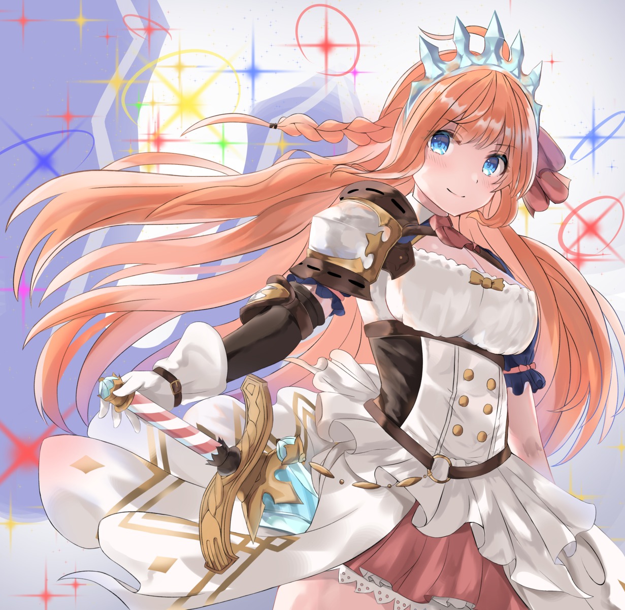 armor pecorine princess_connect princess_connect!_re:dive sword usagikou_mugi