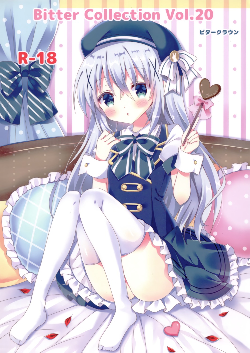 gochuumon_wa_usagi_desu_ka? kafuu_chino loli nopan seifuku skirt_lift tagme thighhighs