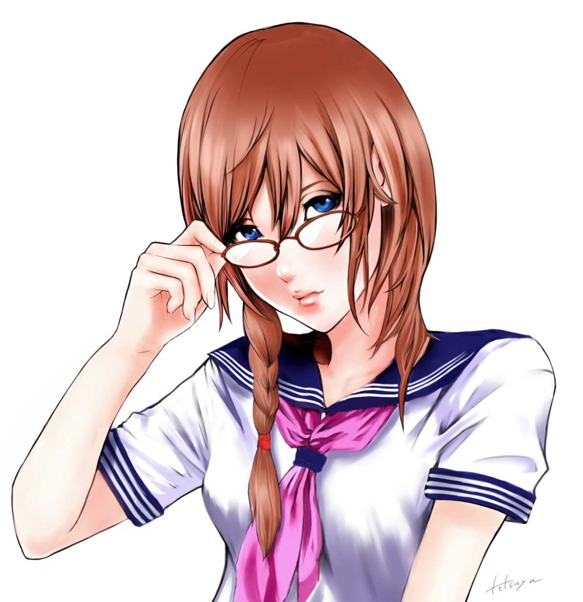 arisugawa_shii megane raijo seifuku