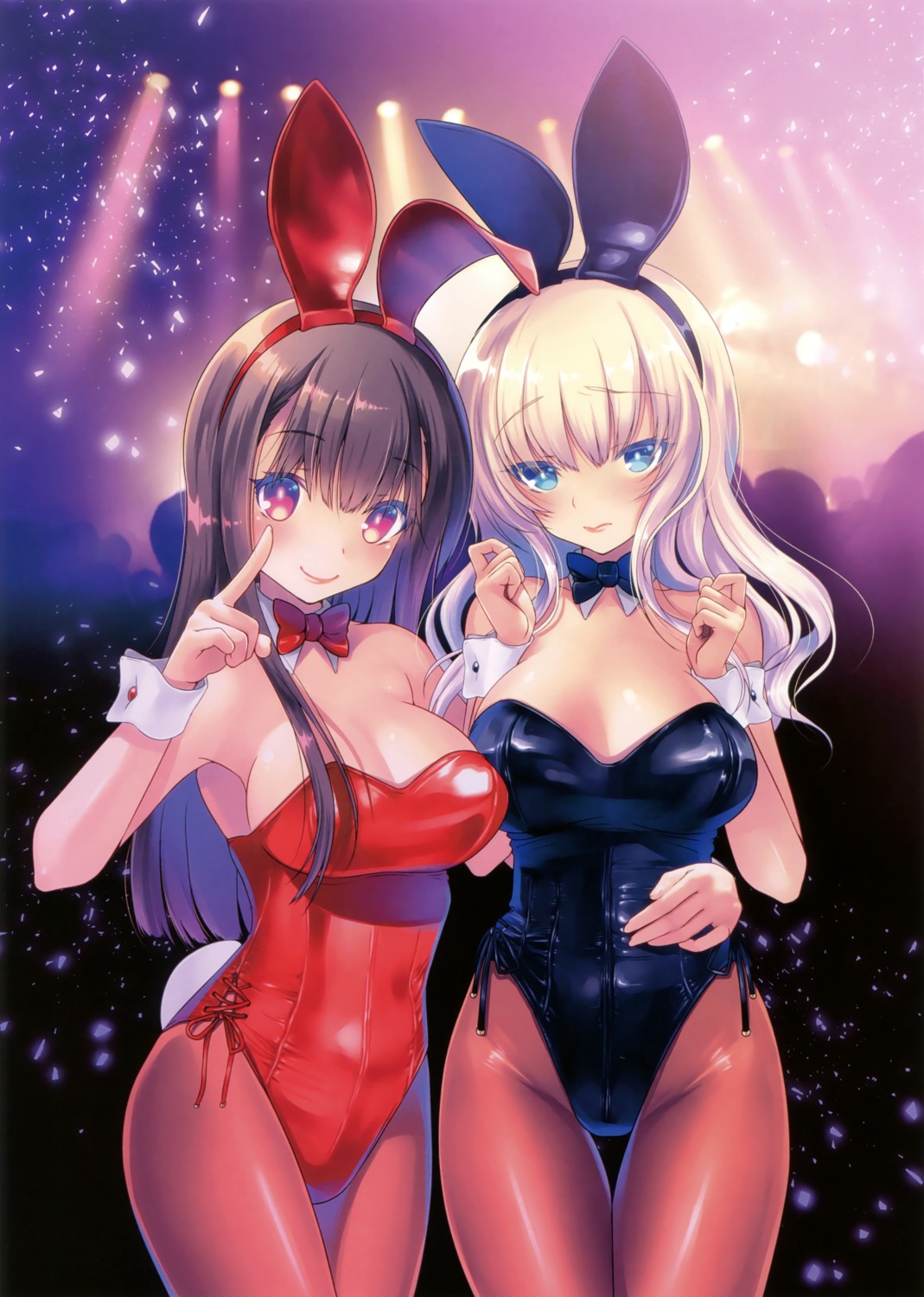 108_gou animal_ears breast_hold bunny_ears bunny_girl cleavage pantyhose tail