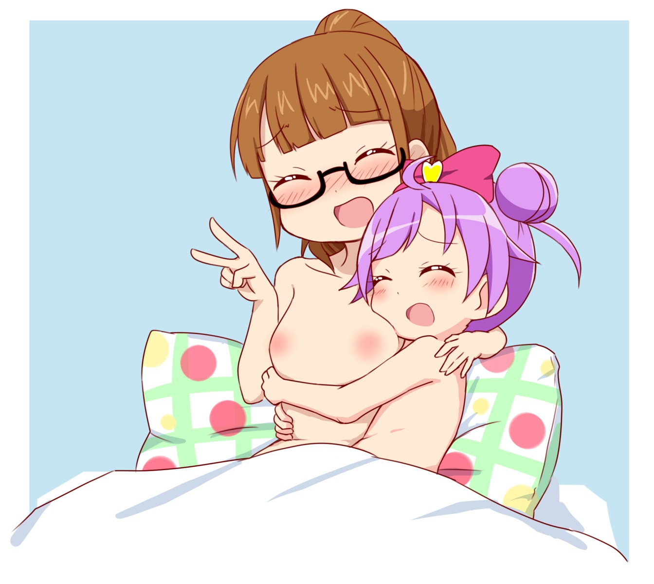 areola kobayakawa_agenasu loli manaka_lala megane minami_mirei naked pretty_series pripara sheets yuri