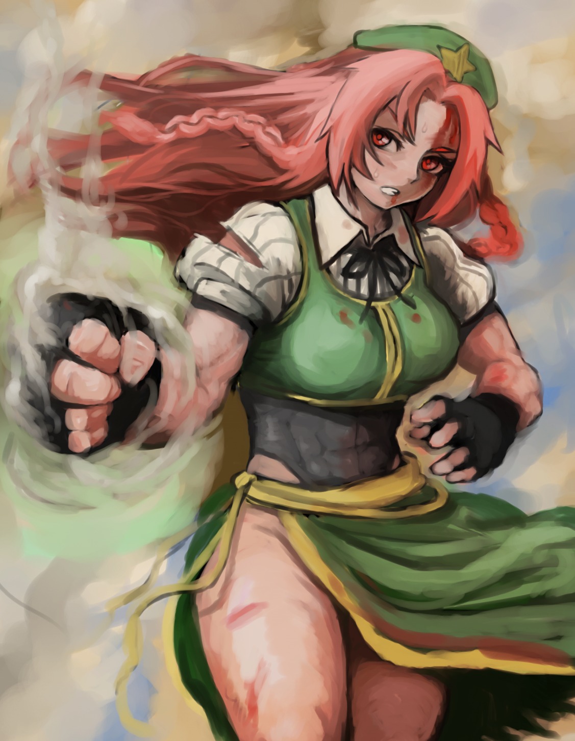 blood hong_meiling hoshitetsu_ringo touhou