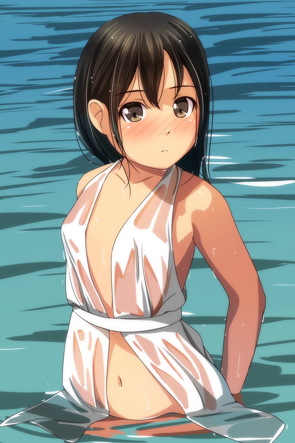 loli matsunaga_kouyou no_bra see_through wet wet_clothes