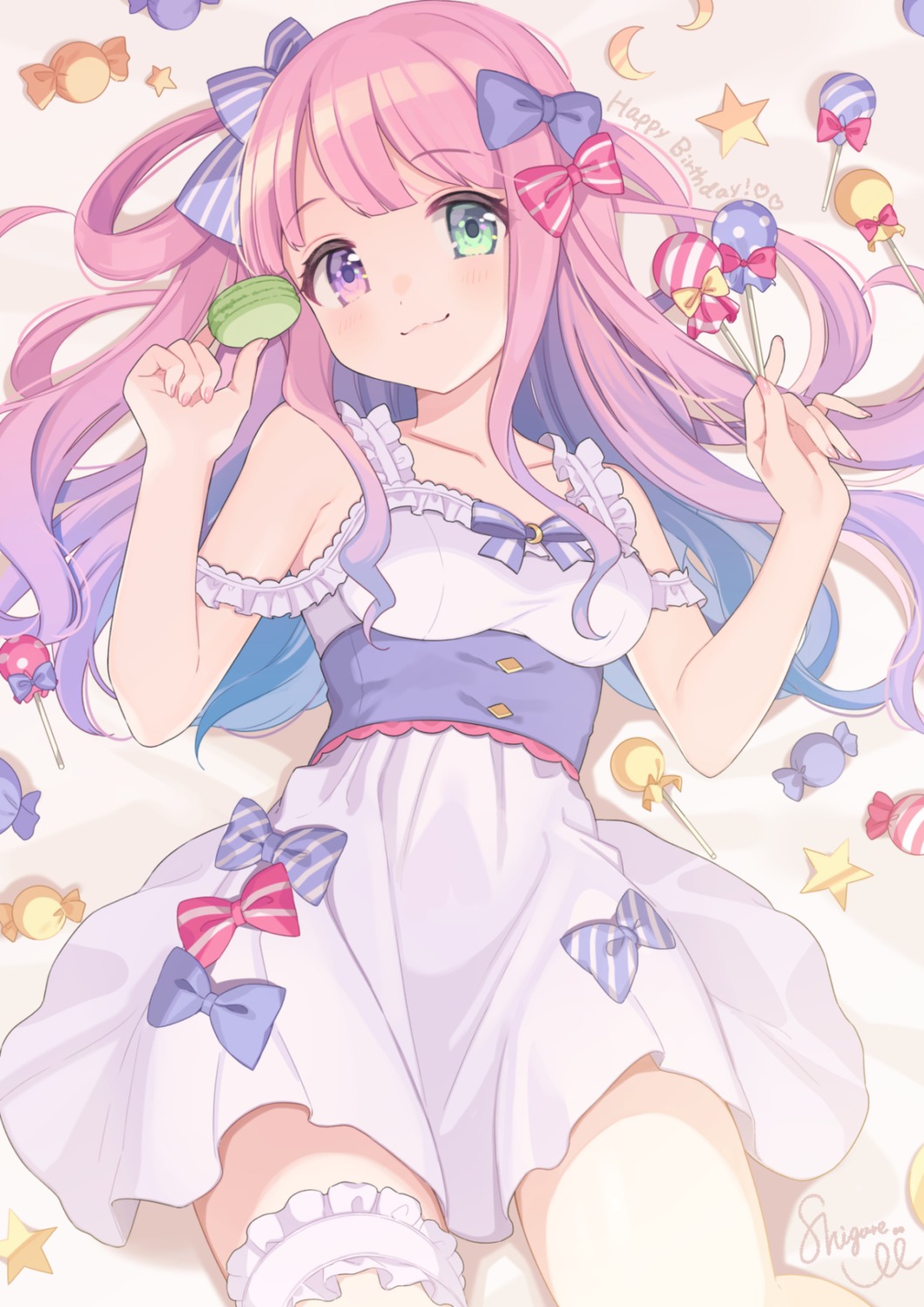 dress garter heterochromia himemori_luna hololive shigure_ui