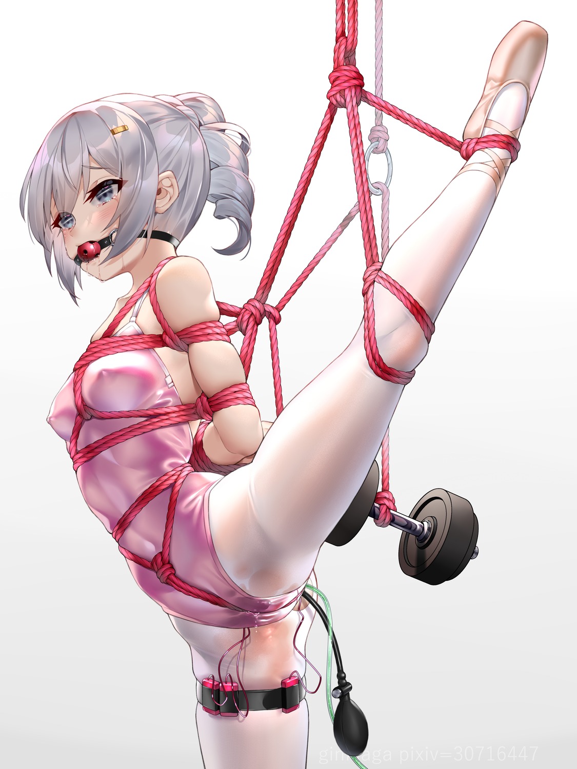 anal benghuai_xueyuan bondage bronya_zaychik cameltoe erect_nipples garter ginklaga honkai_impact leotard no_bra pantyhose pussy_juice vibrator