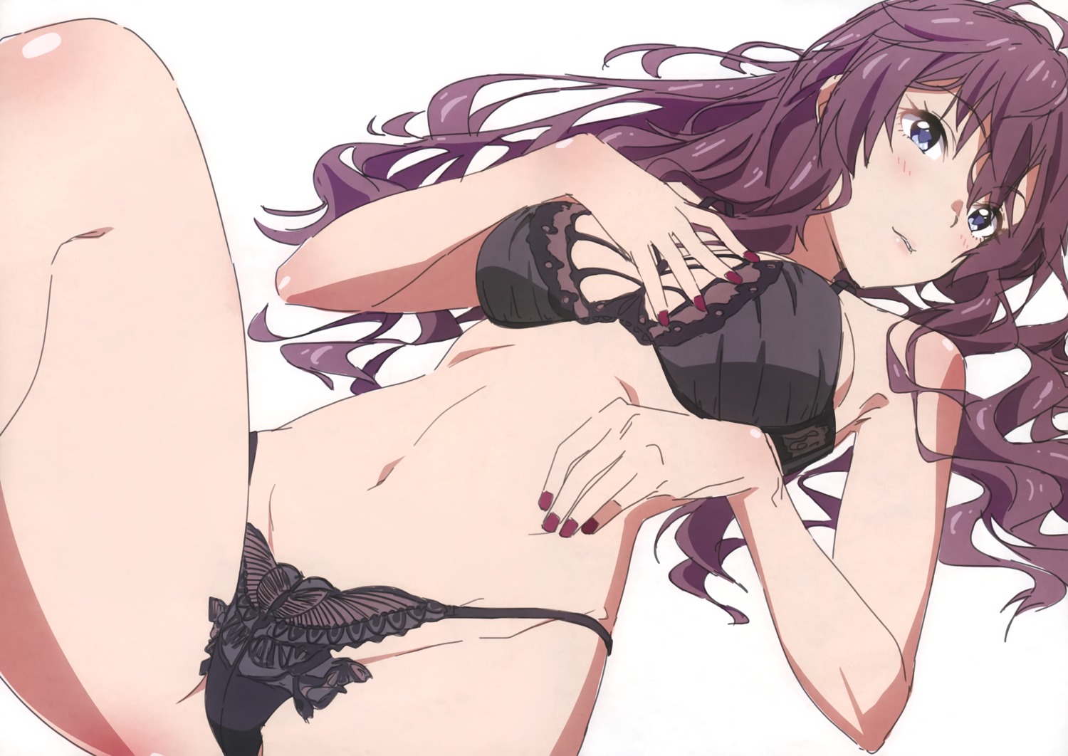 bra breast_hold ichinose_shiki pantsu taku the_idolm@ster the_idolm@ster_cinderella_girls