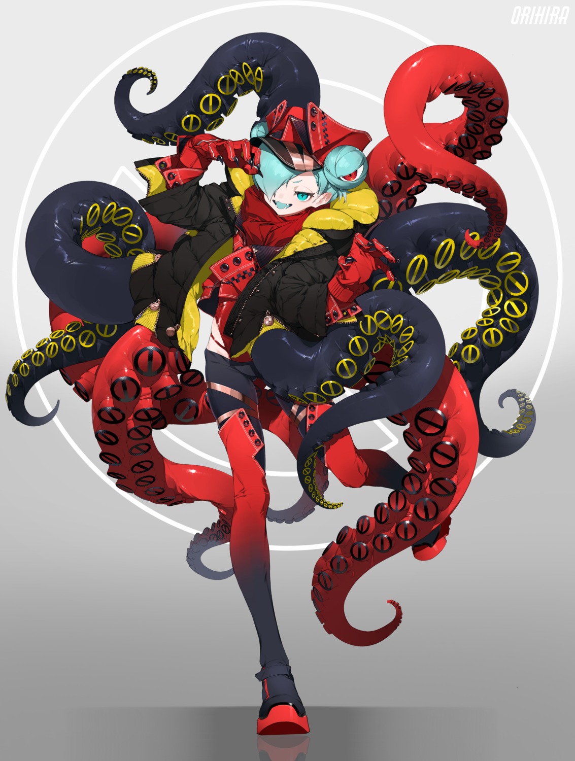 orihira tentacles thighhighs